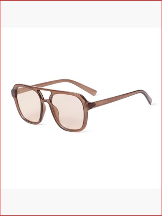 Retro Aviator Sunglasses for Women Men, Vintage 70s Square Aviators UV